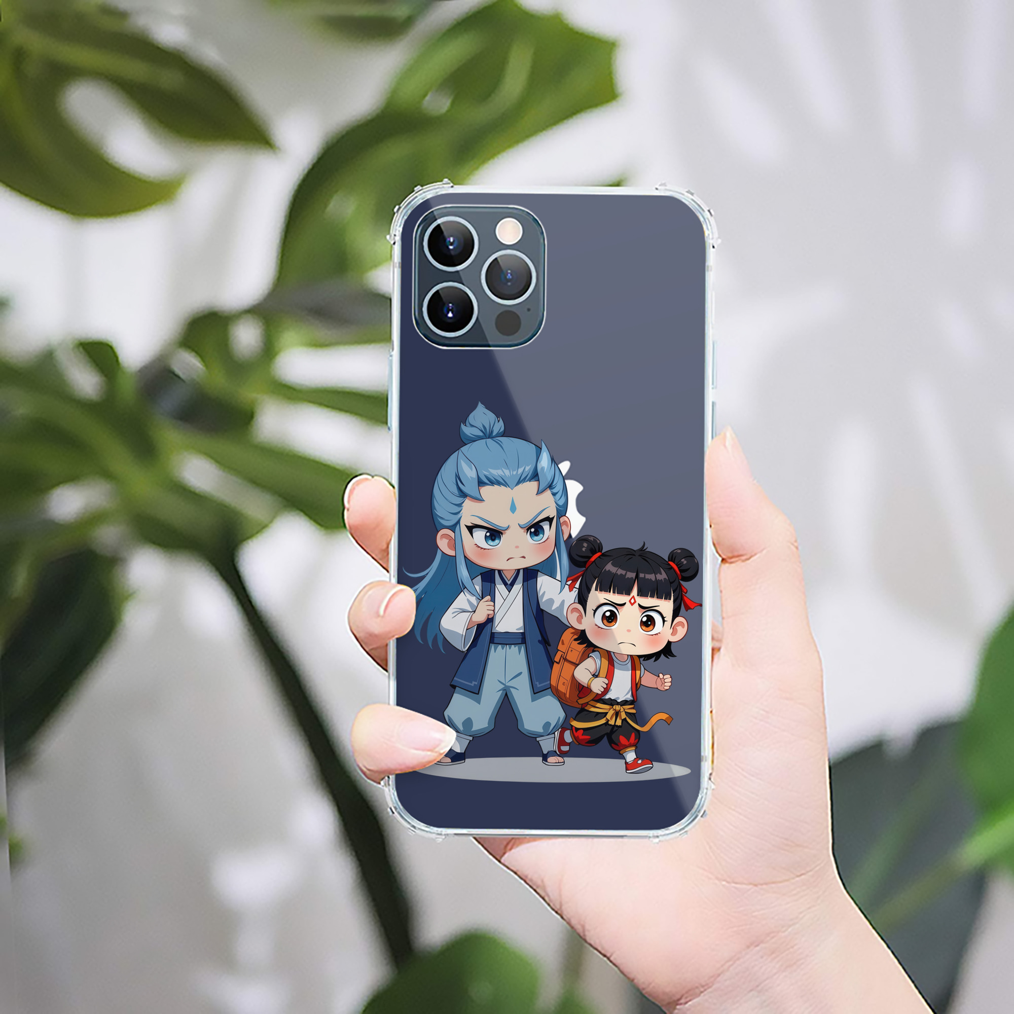 （画像用） Ne Zha 2 ナタ 魔童の大暴れ 【iPhone 12シリーズ対応】透明スマホケース（クリアソフトケース）